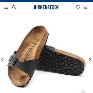 Birkenstock Madrid Birko-Flor Black Size 38